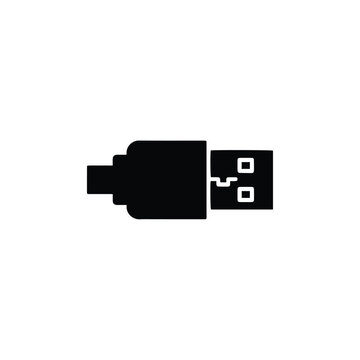 usb cable on white background