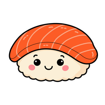 Sushi Kawaii vector PNG