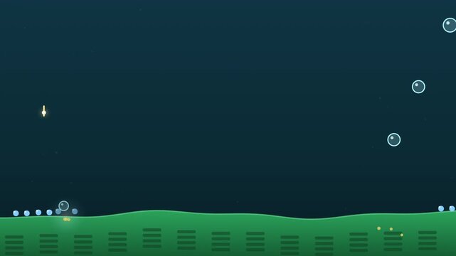Photons splitting water in a chloroplast releasing oxygen loop
