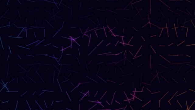 Abstract background with glowing neon lines scattered on dark canvas