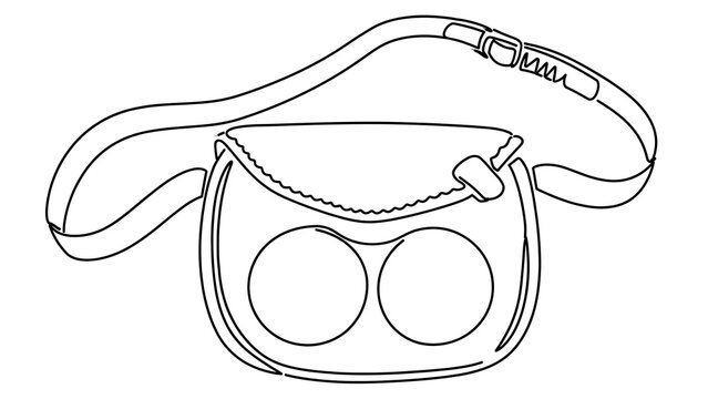 Handbag illustration on white background.