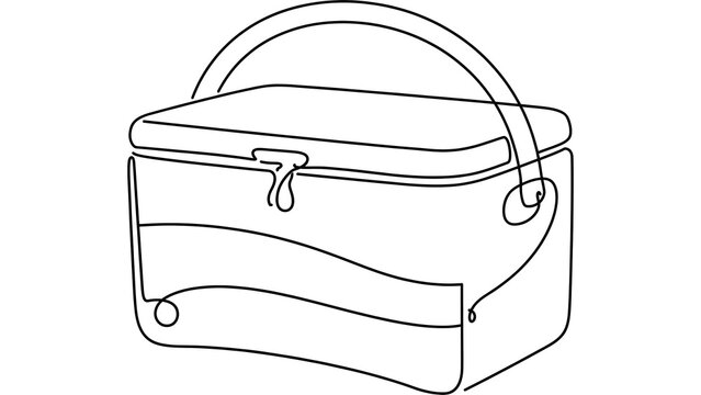 Handbag illustration on white background.