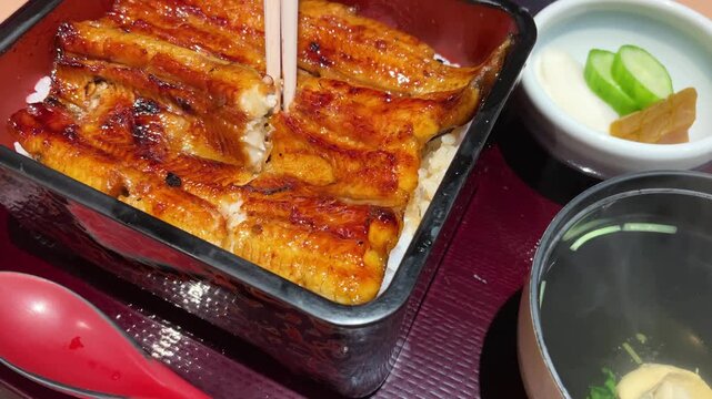 ふっくら焼きたての鰻蒲焼き　うな重
