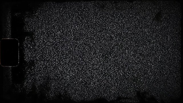 Abstract black and white static noise texture with vertical dark lines and grainy pattern background