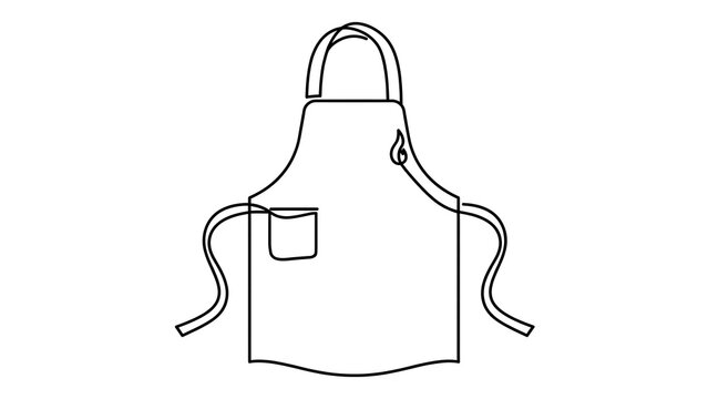 Illustration of apron on white background.