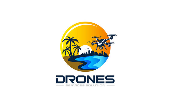 Illustration graphic vector of a drone service solution logo design template