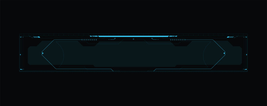 Futuristic interface design with glowing blue elements