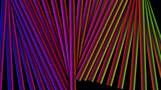 Vibrant vertical neon lines creating a dynamic abstract geometric pattern