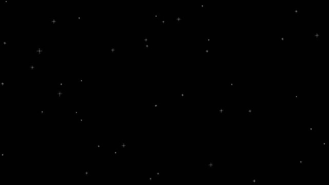 A constellation of bright white stars scattered across a deep black sky