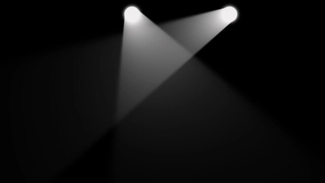 Spotlight on stage, Abstract rays light lens flare style vintage overlay shine spotlight effect.Volumetric Light Beam Effect for Party Show and Event Videos in 4K
