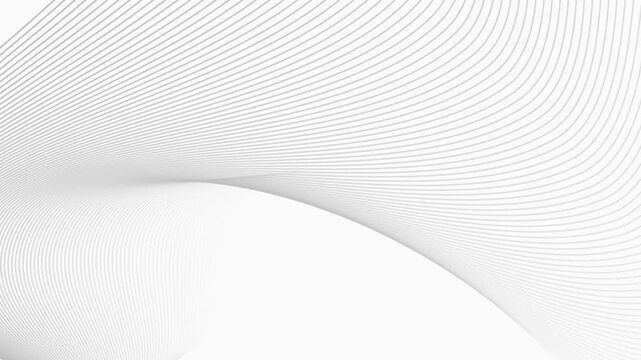 Gray Lines Loop Animation with White Background &ndash; Minimalist Motion Graphic