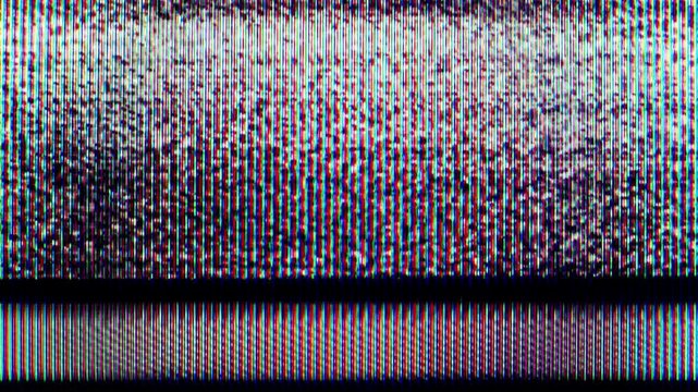 Raw vhs glitch overlay with broadcast noise, rgb distortion, scanlines and digital artifacts