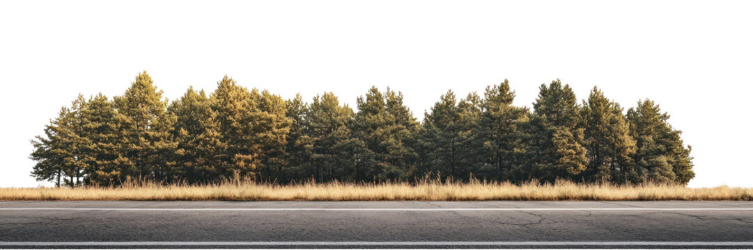 PNG Real asphalt road trees landscape outdoors.