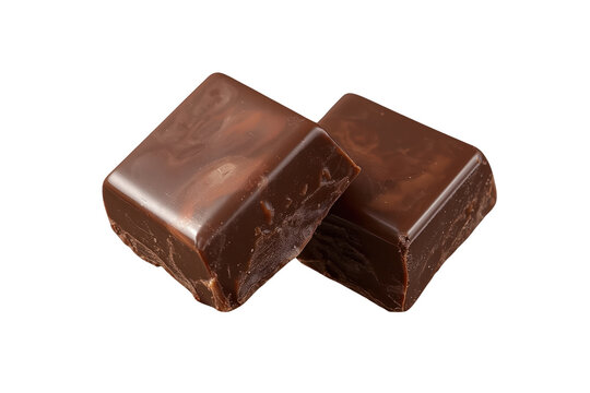 Two thick milk chocolate pieces