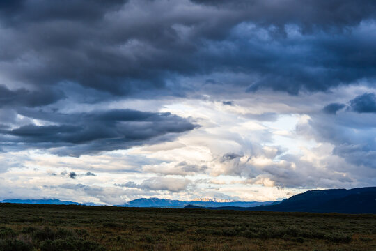 Storm Clouds Over an Open Teton Valley