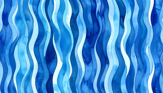 Fondo abstracto de ondas verticales en tonos azules y blancos con patr&oacute;n fluido y textura pintada