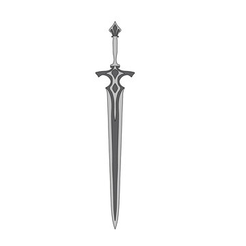 sword illustration sword digital drawing sword graphic resource