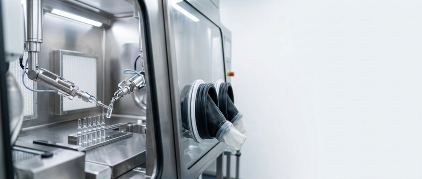 Pharmaceutical innovation inside sterile laboratory isolator