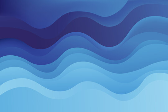 modern abstract background with gradient  blue color wavy shapes , for poster. banner, web design, header, cover, billboard, brochure, social media, landing page
