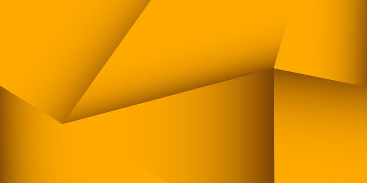 Modern abstract background, Polygon elegant gradient yellow  background, for presentation business banner or web background, vector