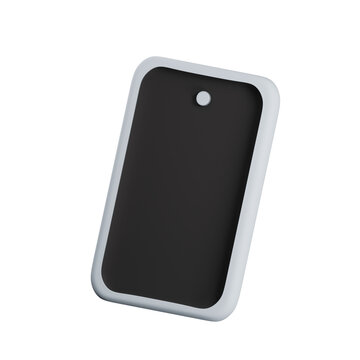 3D Dark Smartphone Illustration