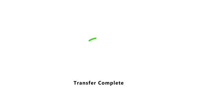 Animated transfer successfully completed with minimalist checkmark symbol for digital finance, e-commerce payment confirmation, and secure online banking user