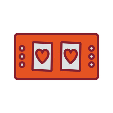Cards Table Vector Icon