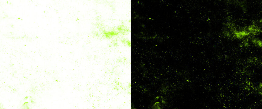 Abstract split screen texture, dual contrast green and black background, grunge overlay for digital art and graphic design