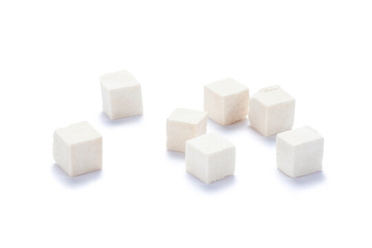 Poria cocos on white background, Chinese herbal medicine