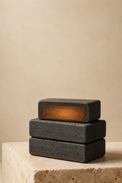 Ceramic Heat Storage Bricks with Glowing Thermal Core