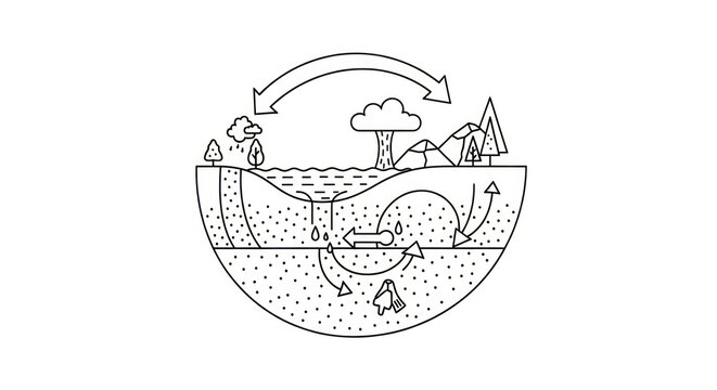 Earth rotation environmental change concept.