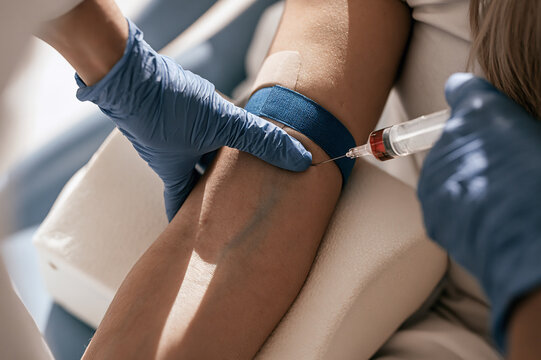 Patient getting an injection