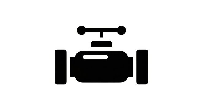 Racing car icon in black.