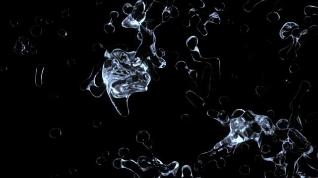 Fresh water swirls and splashes, creating an organic pattern of flowing liquid.