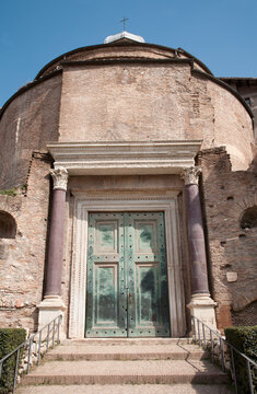 Rome - temple Temple of Romulus Forum romanum
