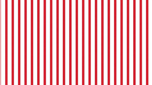 Narrow red vertical stripe seamless pattern on white background for fabric wallpaper and modern surface design for banners and decorative paper