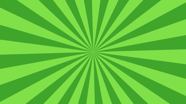 Green sunburst background rotating radial rays, Green Retro Sunburst Background Radial Rays Motion Animation, green sunburst pattern rotating background, Bright Green Sunburst Pop Art Pattern 4K
