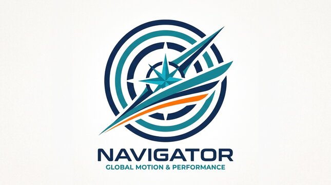 Dynamic global motion and performance corporate logo with target with showcases modern logo featuring stylized target encircled dynamic wing shapes