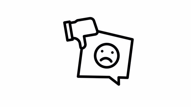 dislike minimalist stroke animation