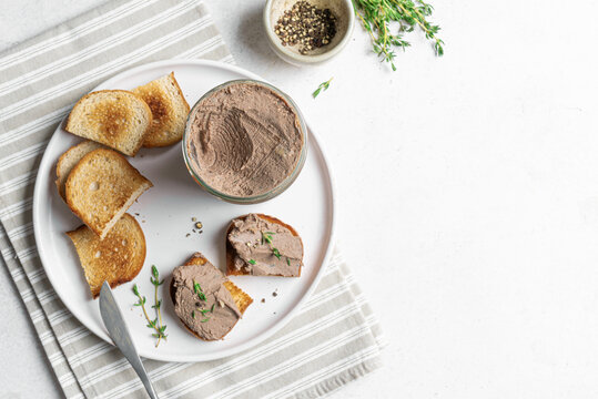Homemade smooth liver pate