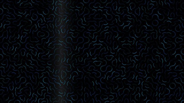 Dark looping background with seamless flowing wavy lines creating an abstract tech pattern