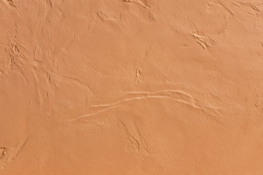 Warm Terracotta Clay Plaster Wall Texture Backdrop