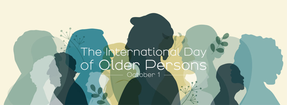 The International Day of Older Persons banner.