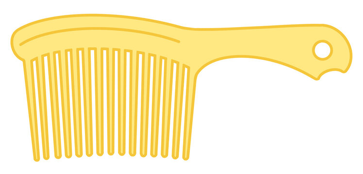 vector illustration of a comb