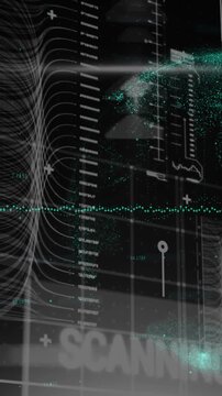 Animation of data processing over globe