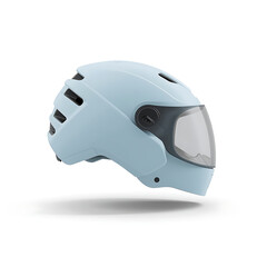 Fototapeta premium bicycle helmet with visor urban cycling safety