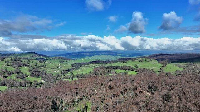 Cinematic aerial footage of Caveat  Victoria Australia
