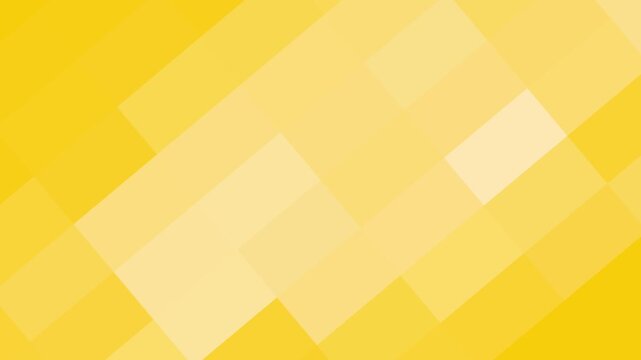 Bright Yellow Geometric Pixel Grid Loop Animation