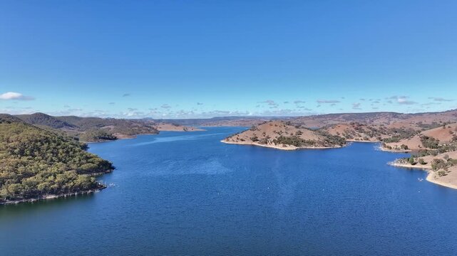 Spectacular aerial footage of Lake Windamere NSW Australia