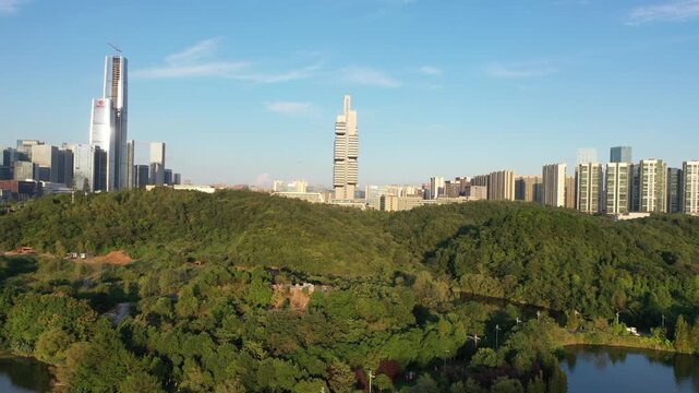 Guiyang Aerial View of Zhongtian 201 Tower and International Convention Center